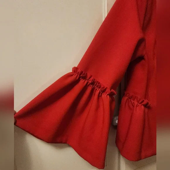 TopShop Ruffle Crop Jacket - Picture 3 of 8